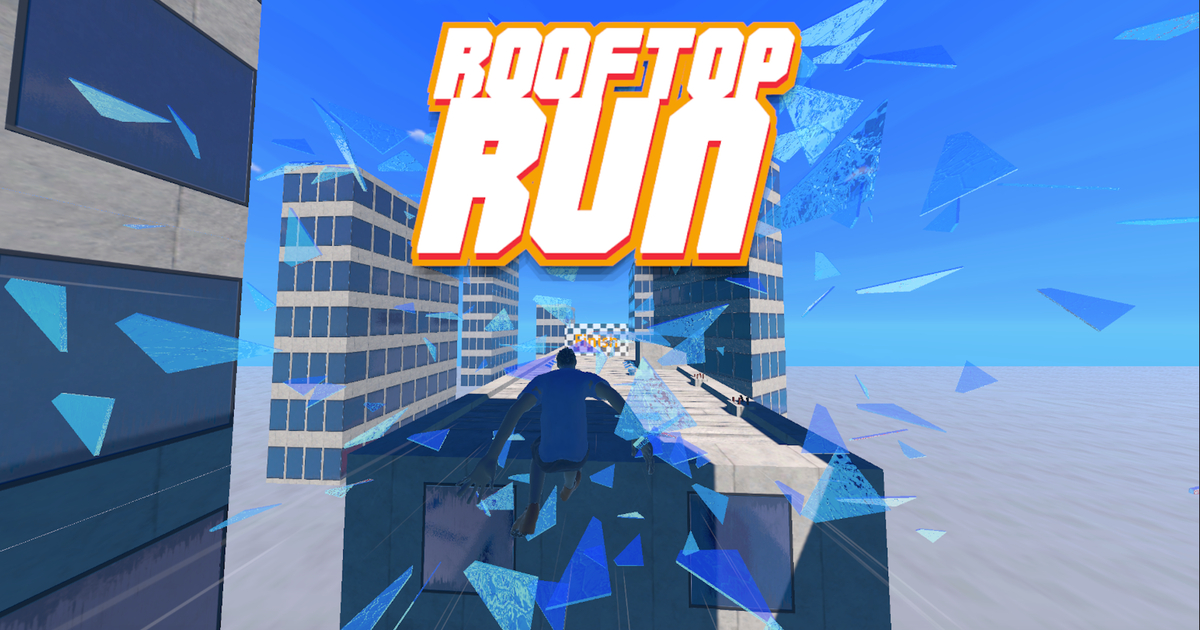 Rooftop Run game icon and 3D visuals